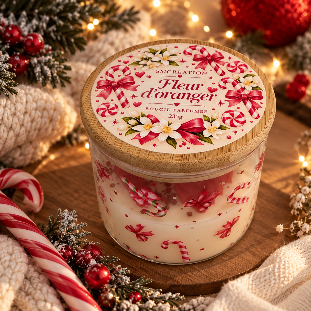 Bougie parfumée de Noël